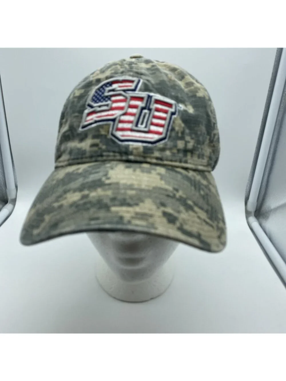 Shenandoah University Camo Strap-back Hat NCAA Men's Adjustable Cap